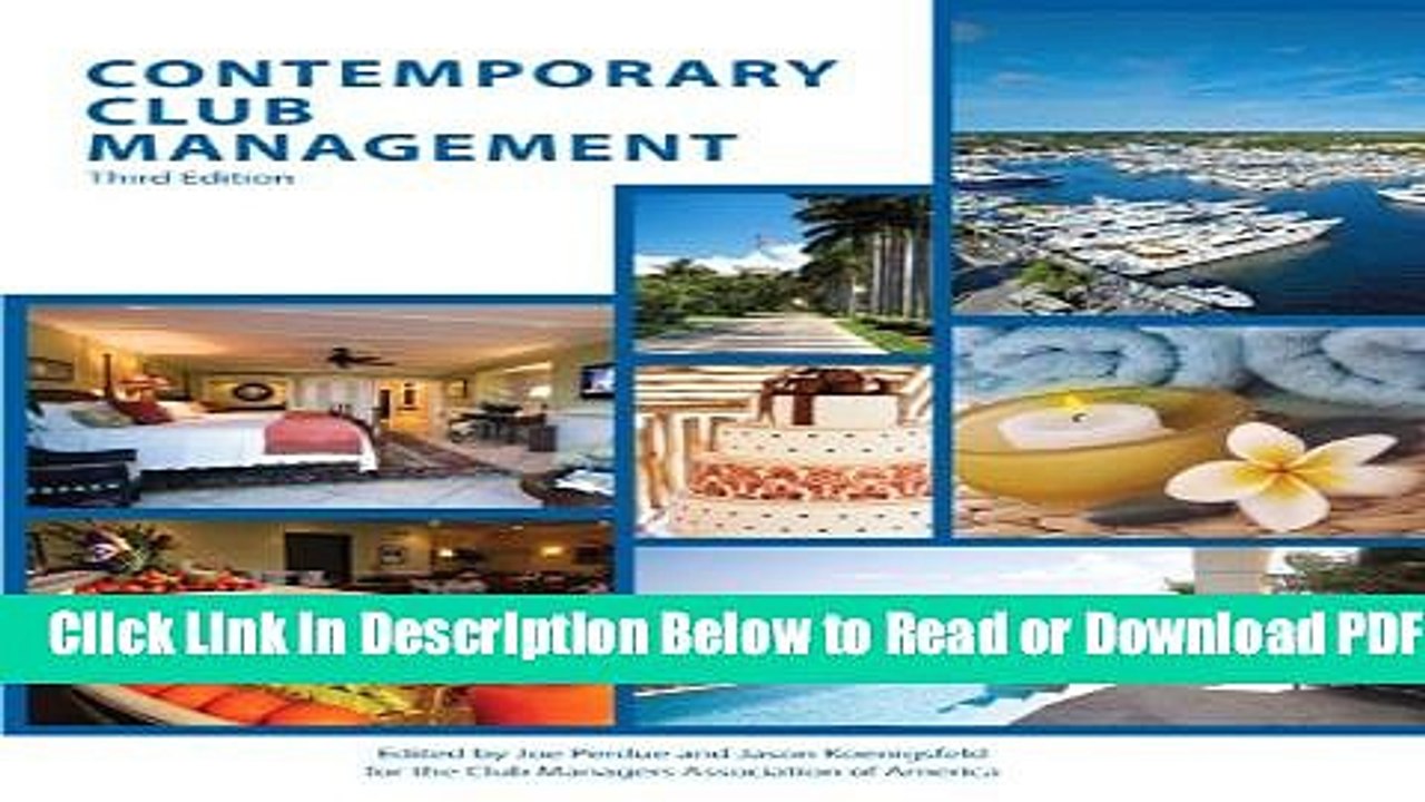 [Get] Contemporary Club Management with Answer Sheet (AHLEI) 3e (3rd Edition) (AHLEI - Club