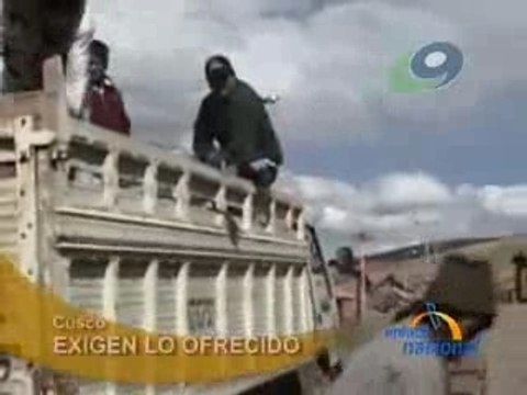 EXIGEN LO OFRECIDO - CUSCO