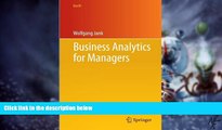 Big Deals  Business Analytics for Managers (Use R!)  Free Full Read Best Seller