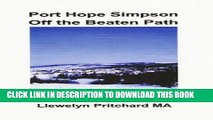 [PDF] Port Hope Simpson Off the Beaten Path (Port Hope Simpson Mysteries nÂº 8) (Spanish Edition)