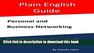 Read Personal and Business Networking (Plain English Guide)  Ebook Free