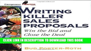 New Book Writing Killer Sales Proposals