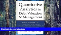 Big Deals  Quantitative Analytics in Debt Valuation   Management  Best Seller Books Best Seller