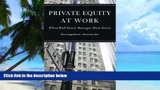 Big Deals  Private Equity at Work: When Wall Street Manages Main Street  Free Full Read Best Seller