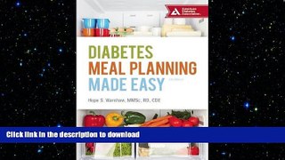 READ  Diabetes Meal Planning Made Easy FULL ONLINE