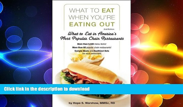 READ What to Eat When You re Eating Out: What to Eat in America s Most Popular Chain