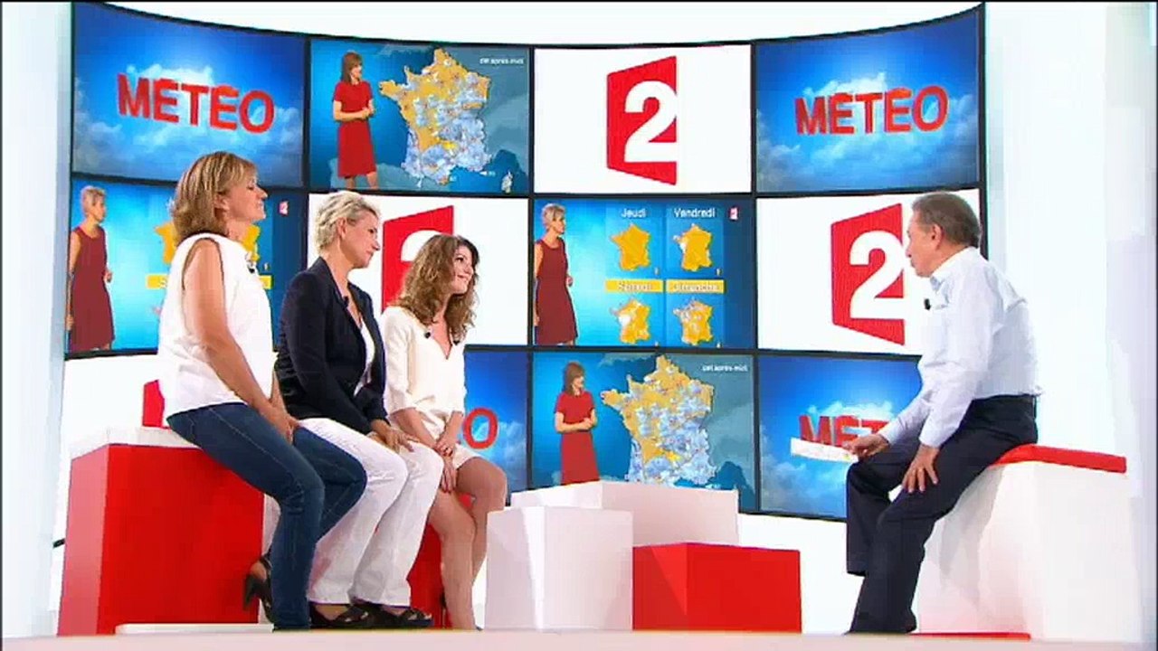 Michel Drucker présente la nouvelle Miss Météo de France 2 - Regardez