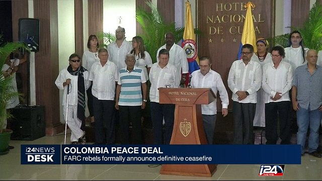 FARC rebels formally announce definitive ceasefire