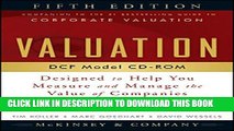 [PDF] Valuation DCF Model, CD-ROM: Designed to Help You Measure and Manage the Value of Companies,