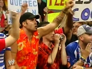 Bret Hart returns to Raw in 2005