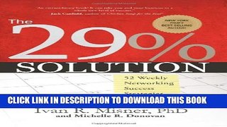Collection Book The 29% Solution: 52 Weekly Networking Success Strategies