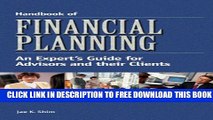 New Book Handbook of Financial Planning: An Expert s Guide for Advisors and their Clients