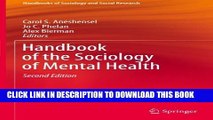 New Book Handbook of the Sociology of Mental Health (Handbooks of Sociology and Social Research)