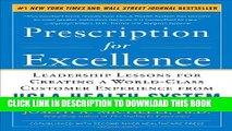 Collection Book Prescription for Excellence: Leadership Lessons for Creating a World Class