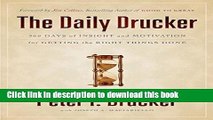 Read The Daily Drucker: 366 Days of Insight and Motivation for Getting the Right Things Done