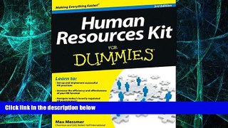 Big Deals  Human Resources Kit For Dummies  Free Full Read Most Wanted
