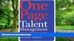 Big Deals  One Page Talent Management: Eliminating Complexity, Adding Value  Best Seller Books