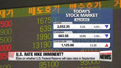 Korean shares close lower on Monday on U.S. rate woes