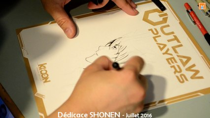 Dédicace SHONEN , auteur de Outlaw Players