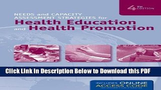 [Read] Needs And Capacity Assessment Strategies For Health Education And Health Promotion Ebook