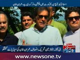 Imran Khan talks to media over PanamaLeaks