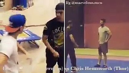 Spider-Man vs Thor : Tom Holland vs Chris Hemsworth