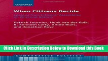 [Reads] When Citizens Decide: Lessons from Citizens  Assemblies on Electoral Reform (Comparative