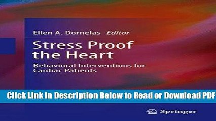 [Get] Stress Proof the Heart: Behavioral Interventions for Cardiac Patients Free New