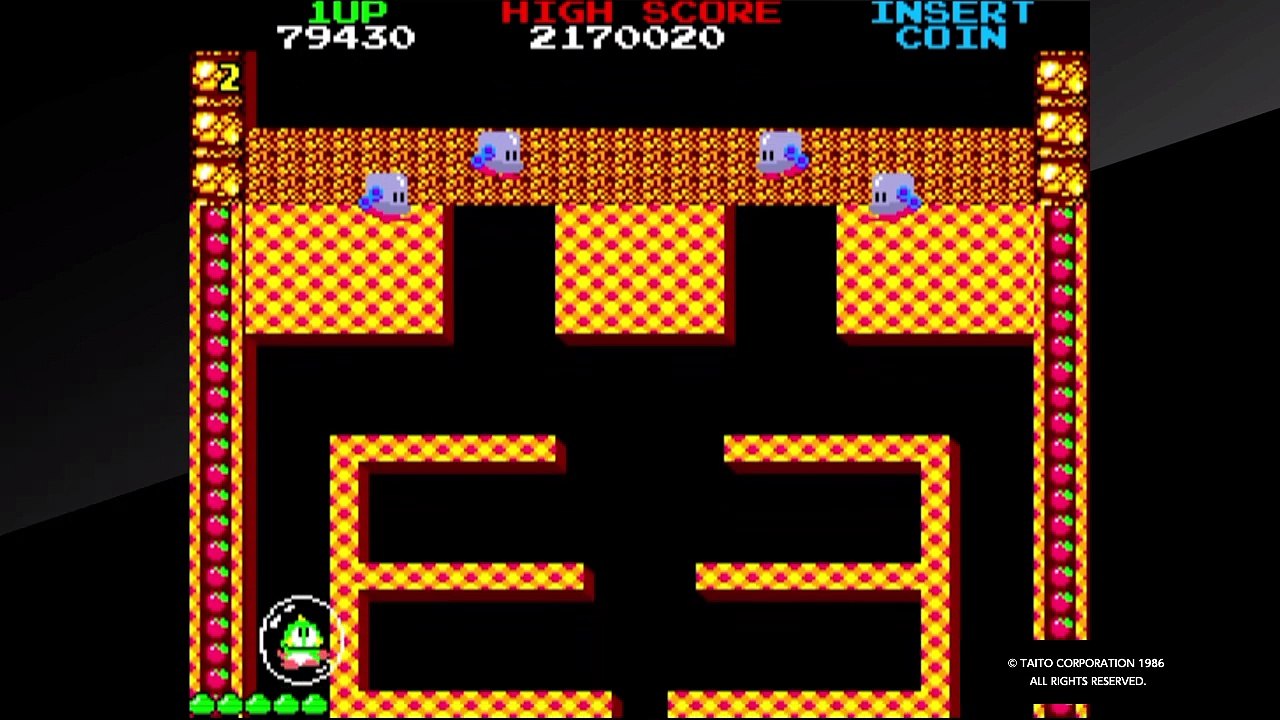 Bubble Bobble Levels 1 to 10