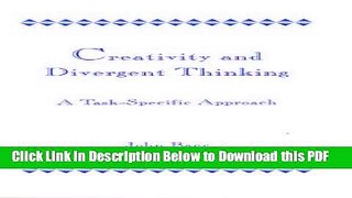 [Read] Creativity and Divergent Thinking: A Task-Specific Approach Full Online
