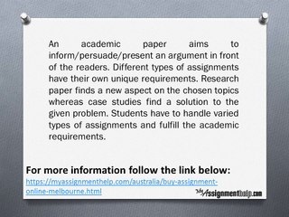Assignment Help For Melbourne Students Assignment Writing Basics