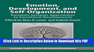 [Read] Emotion, Development, and Self-Organization: Dynamic Systems Approaches to Emotional