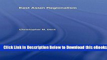 [Download] East Asian Regionalism Free Books