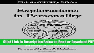 [Get] Explorations in Personality Popular New
