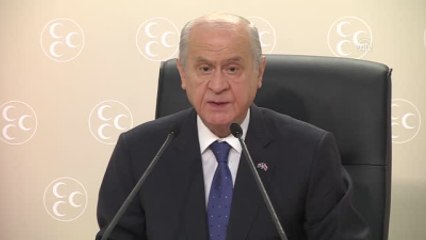 Bahçeli: "Abd'nin Pyd-Ypg-Pkk'ya Bakışı da Çarpık, Çürük ve Hastalıklıdır"