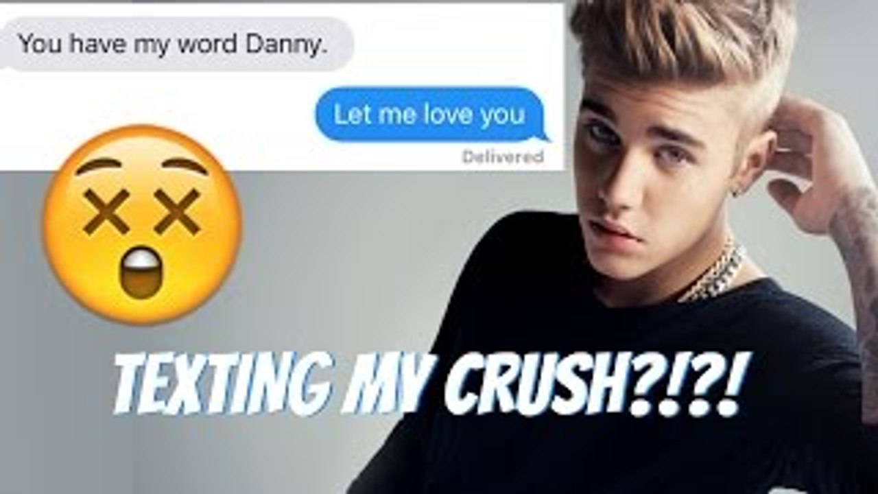 SONG LYRIC TEXT PRANK ON MY CRUSH!!! Let Me Love You - Justin Bieber