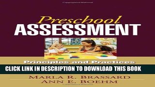 New Book Preschool Assessment: Principles and Practices