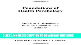New Book Foundations of Health Psychology