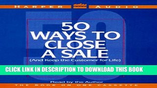 New Book 50 Ways To Close A Sale