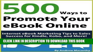 Collection Book 500 Ways to Promote Your eBook Online: Internet eBook Marketing Tips to Sales
