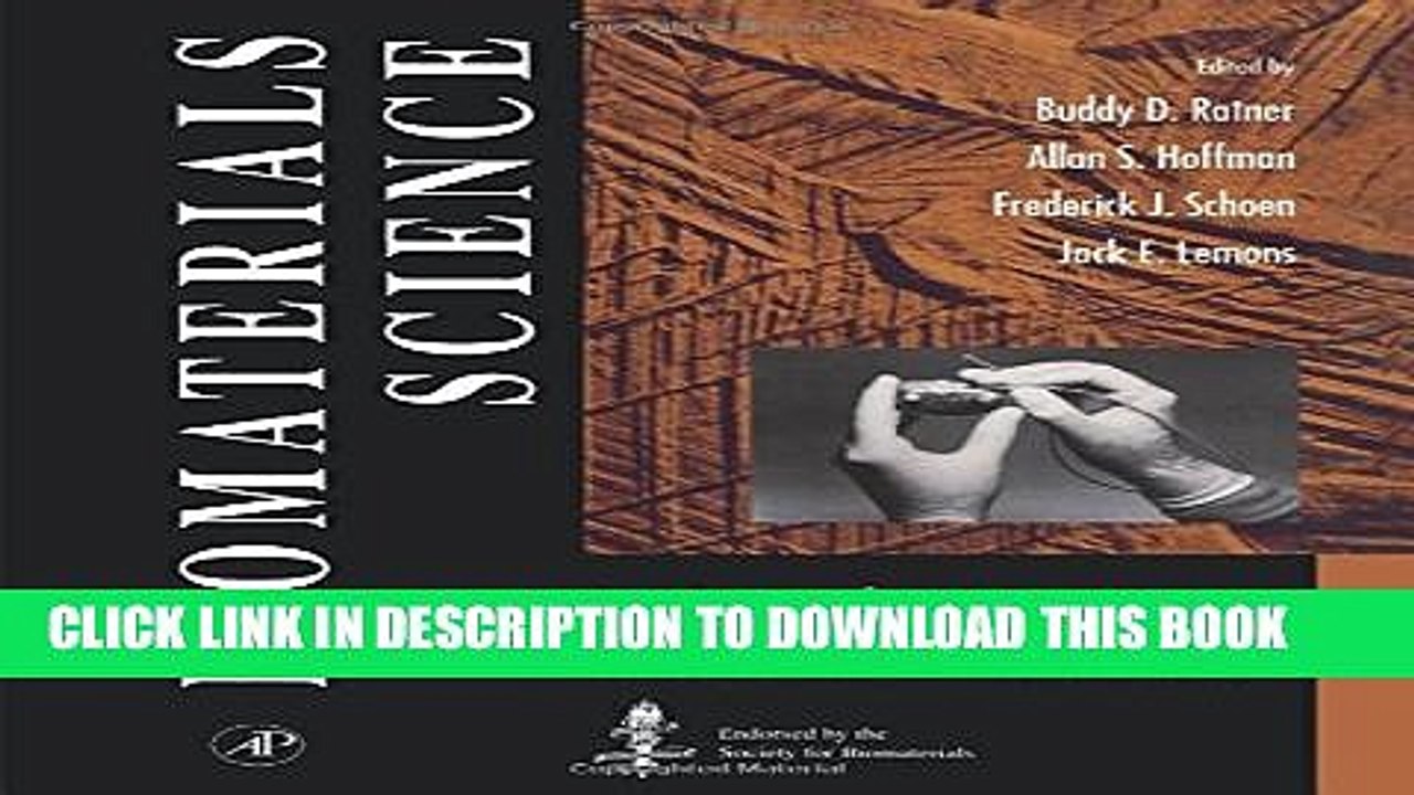[PDF] Biomaterials Science:: An Introduction to Materials in Medicine Popular Colection