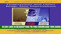 New Book Fingerprints and Other Ridge Skin Impressions (International Forensic Science and