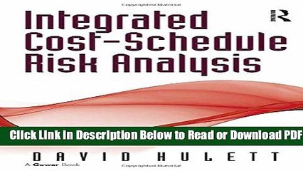 [Get] Integrated Cost-Schedule Risk Analysis Popular Online