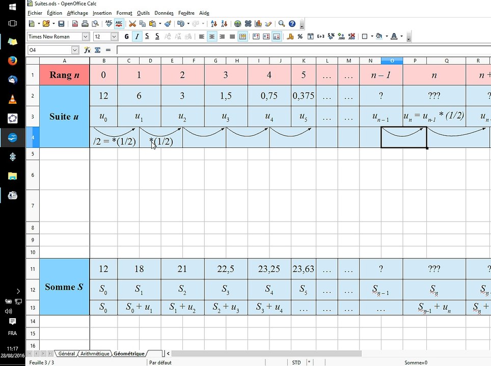 Suites arithmétiques et géométriques