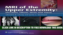 New Book MRI of the Upper Extremity: Shoulder, Elbow, Wrist and Hand