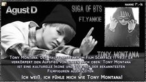 Suga of BTS ft. Yankie - Tony Montana k-pop [german Sub]