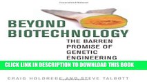 Collection Book Beyond Biotechnology: The Barren Promise of Genetic Engineering