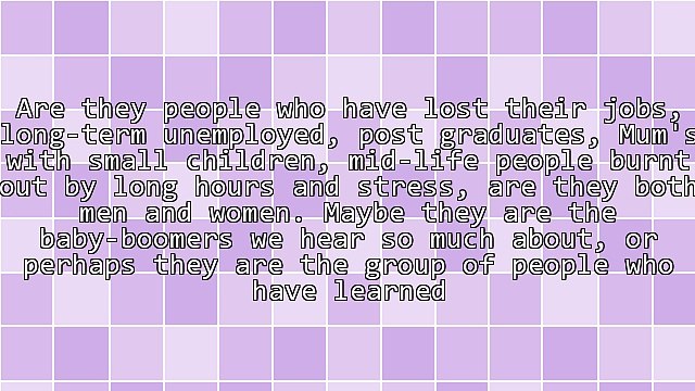 Who Are the People Who Want to Work at Home?