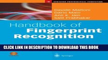 New Book Handbook of Fingerprint Recognition (Springer Professional Computing)