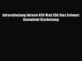 Infrarotheizung Infrarot 450 Watt ESG Glas Schwarz GlaswÃ¤rmt Glasheizung